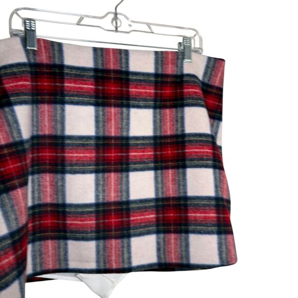 Abercrombie & Fitch Skirt Women's XL Plaid Flannel Mini Skort Lined Preppy - Picture 3 of 9